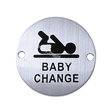 IP002 (Baby change toilet sign plate)